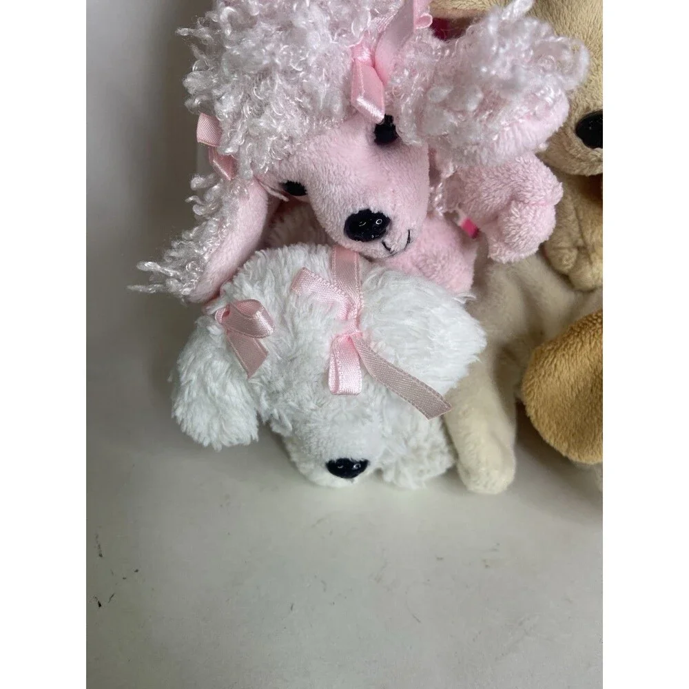Unipak Plush Pink Dog House Playset with 5 Toy Dogs Puppies Stuffed Animals